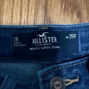 Hollister High-Rise Super Skinny Jeans - Dark Blue